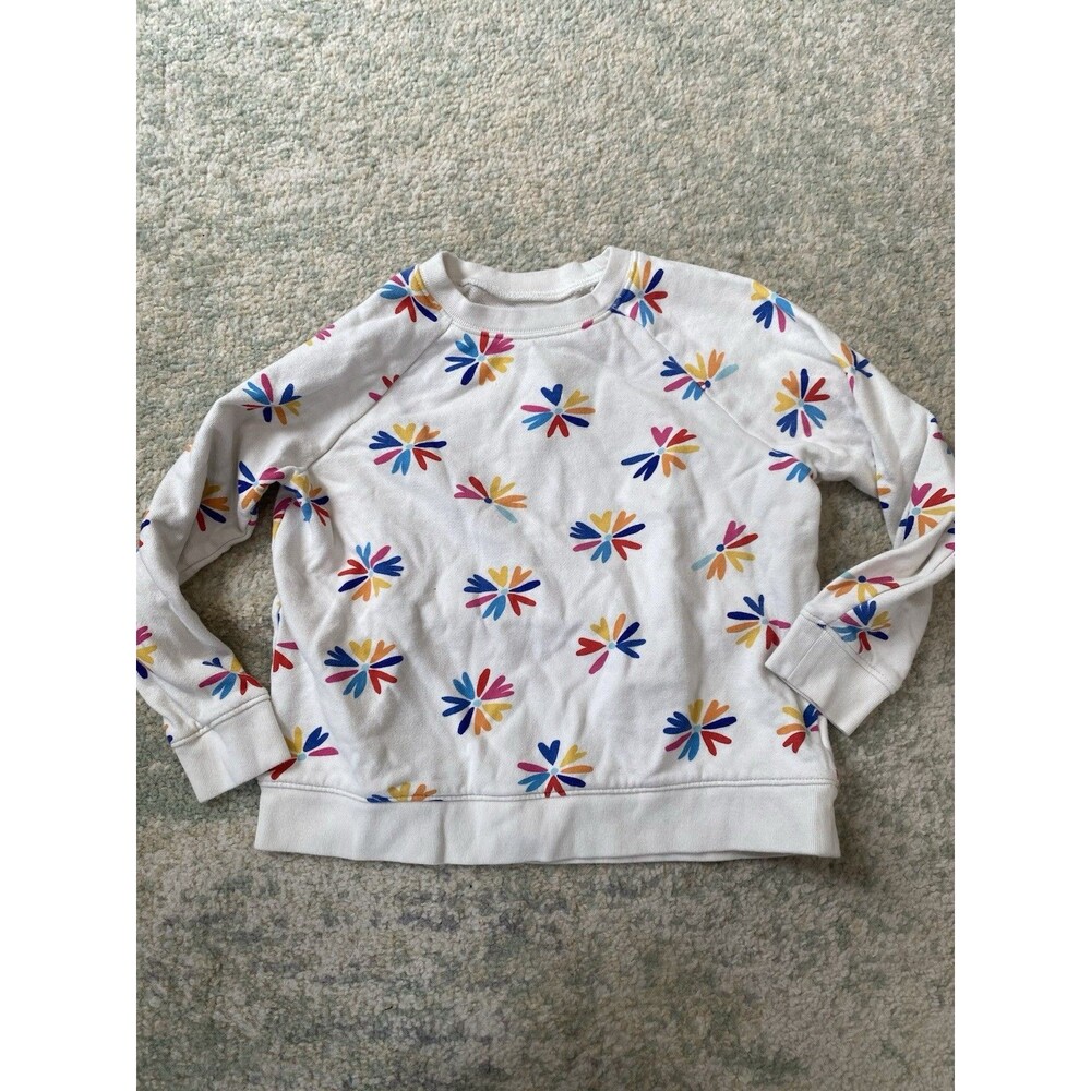 Primary Girls Rainbow Candy Floral Sweatshirt and Recess Shorts 8-9 & 12 - Picture 6 of 9